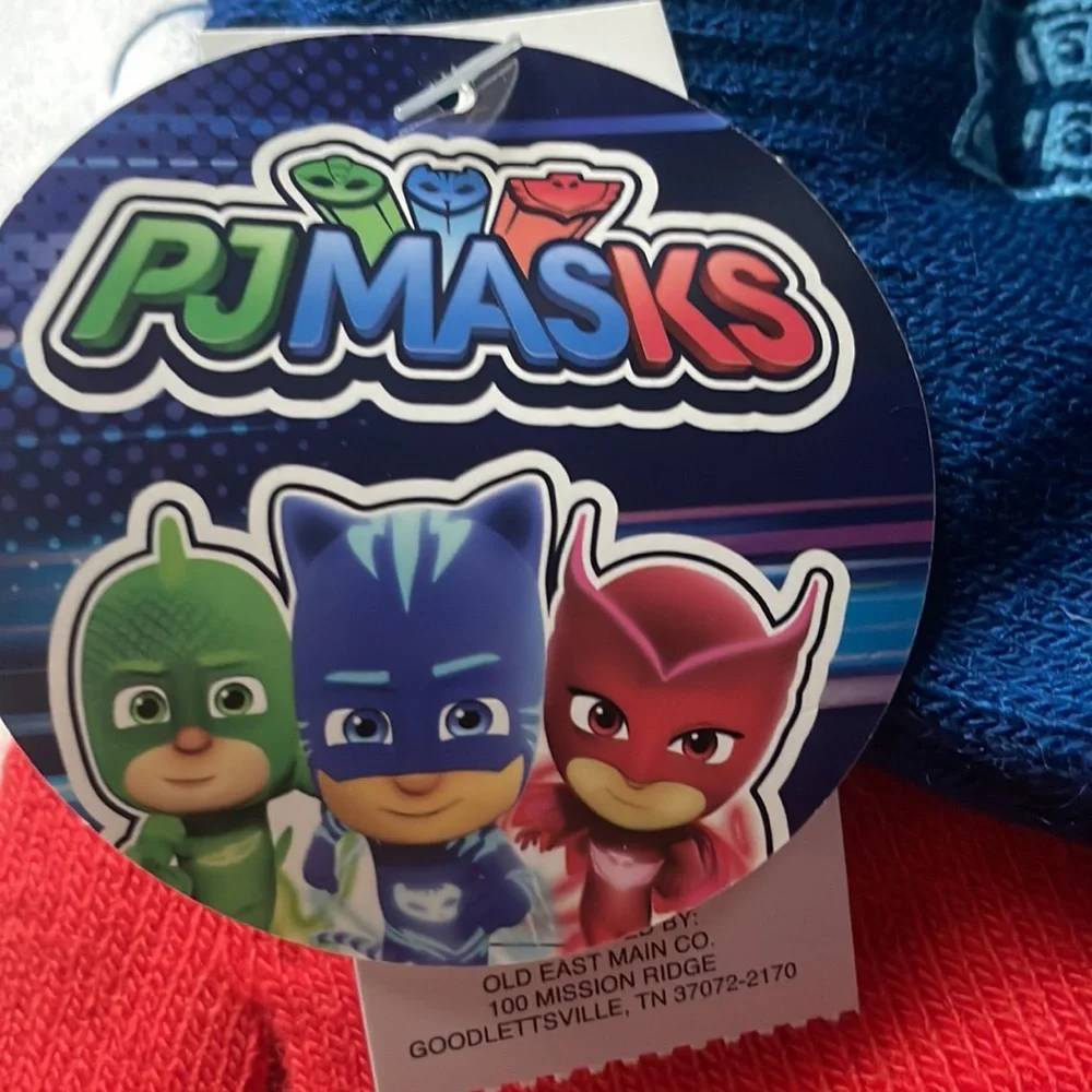 Nwt PJMASKS Gloves Kids Winter Gear Snow Hand Warmers Poppy 2 Pack red blue*